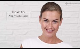 How To Apply Face Exfoliator