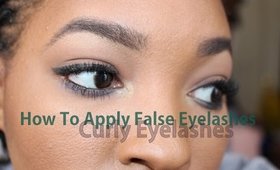 *Updated* How to apply false eyelashes (curly eyelashes)