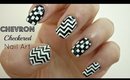 Chevron and Checkered Nail Art using Nail Vinyls! [BornPrettyStore Review]