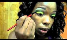 Rasta eyes makeup tutorial