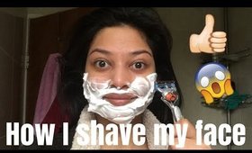 How to get rid of facial hair: Uper lip and face threading & Shaving