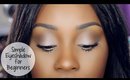 Quick Eyeshadow for Makeup Beginners using Benefit Cosmetics Roller Lash Mascara!