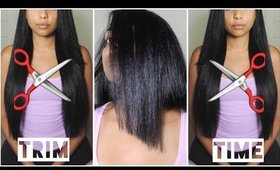 How I Trim My Hair At Home | Ashley Bond Beauty