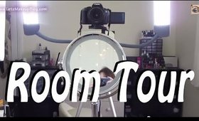 Room Tour! Filming Set-up & Makeup Storage.