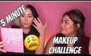 5 Minute Makeup Challenge ft. Michelle
