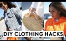 5 DIY CLOTHING HACKS EVERY GIRL MUST KNOW!! 5 DIY IDEAS YOU NEED TO TRY!!