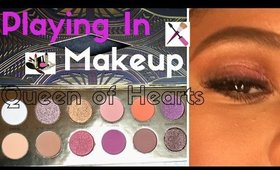 Playing In Makeup | Coloured Raine Queen of Hearts Palette | #KaysWays