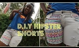 D.I.Y Hipster print Shorts!