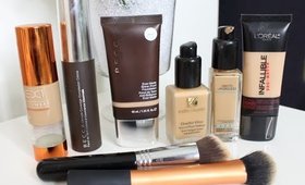 My Favorite Drugstore & High End Foundations Oily & Acne Skin