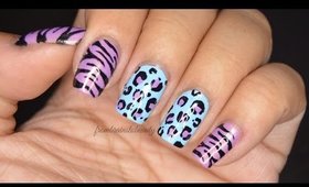 Easy Animal Print Nail Tutorial | FromBrainsToBeauty