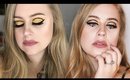 Gold and Black Graphic Liner Makeup Tutorial for Hooded Eyes