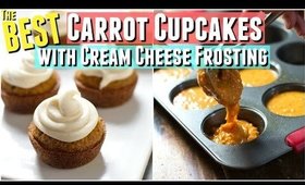 BEST CARROT CUPCAKES you'll make, Best Moist Carrot Cupcake Recipe with Cream Cheese Frosting Tested