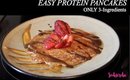Easy Protein Pancakes | Easy 3-Ingredient Protein Pancakes: BPI Protein Powder, Quick Oats, and Egg