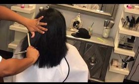 Trimming natural hair