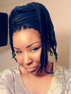 Yarn Braids just work! Protective and very universal look for anyone I believe. Choose a color and just go with it! This look last as long as you want it. And yes, I do my own hair as well.