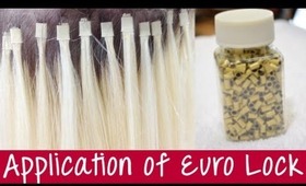 Euro Lock Hair Extensions - Application | Instant Beauty ♡