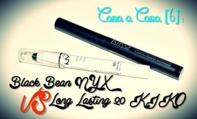 ☺☻ CARA A CARA (6): Jumbo BLACK BEAN (NYX) vS Long Lasting 20 (KIKO) ☻☺