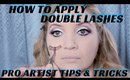 Double Lashes - How to Apply them | Pro Makeup Tutorial Tips & Tricks- mathias4makeup