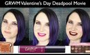 GRWM Valentine's Day Deadpool Movie Purple Eyeshadow Tutorial
