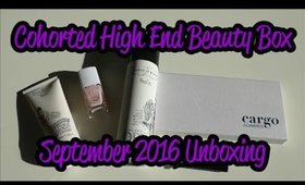 Cohorted High End Beauty Box - September 2016 Unboxing