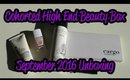 Cohorted High End Beauty Box - September 2016 Unboxing