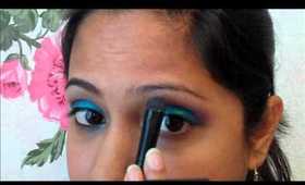 Makeup - Blue and Purple eyeshadow tutorial