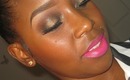 Revealed look #2| Smokey Gold and black eyes + Pink Lips