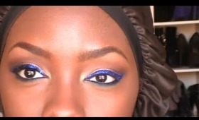 ♥ ♥ ♥ TUTORIAL: blue glittery liner (NVI cosmetics) ♥ ♥ ♥