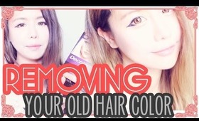 Removing hair color using the DeColour hair color stripper tutorial