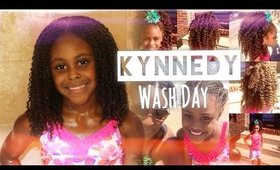 The Secret to her THICK Natural Hair| Kynnedy's Natural Hair Wash Day Routine Part1 | Shlinda1