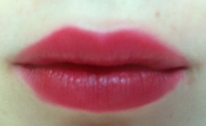 Natural Collection cherry red lipstick