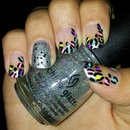 Neon Leopard nails (re-interpretation of Cutepolish design).