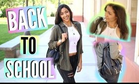 Back To School Routine! Hair, Makeup & Outfit Idea + GIVEAWAY!