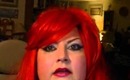 bright red ebay wig very long 30" with body wave $18.50