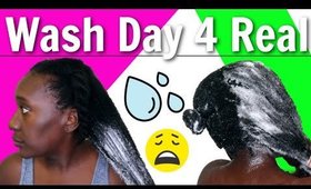 Wash Day Routine on 4c Natural Hair | Lets Be Realistic Kinks