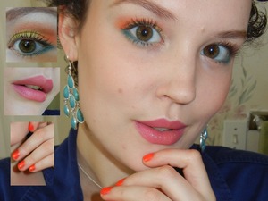 Colorful makeup & nails for spring!