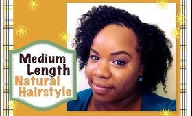 Natural Hairstyle Tutorial for Medium Length Hair