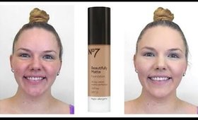 First Impression & Follow Up: No7 Beautifully Matte Foundation