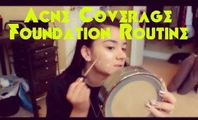 ACNE FULL COVERAGE Foundation Routine | Parisa