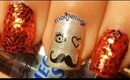 Sexy Moustache Nails! BornPretty water decal Review+Tutorial