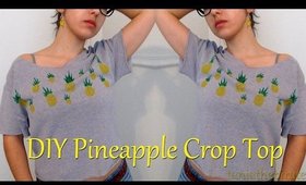 DIY Pineapple Crop Top