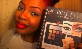 elf beauty book natural eye edition Review / simple red lips
