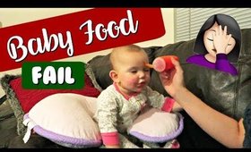 FIRST TIME BABY FOOD FAIL | Vlogmas Day 5