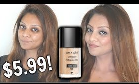 Wet N Wild Photofocus Foundation Review & Demo!│Drugstore Makeup Application│Indian Medium Skin Tone