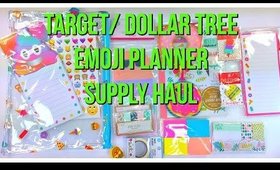 Target/Dollar Tree Emoji Stationery Haul(PoshLifeDiaries)