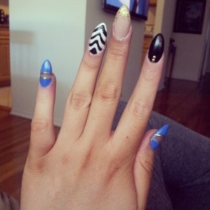 These nails are were inspired by Lynette C nails.