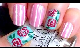 Rose Fabric Nail