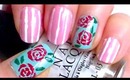 Rose Fabric Nail