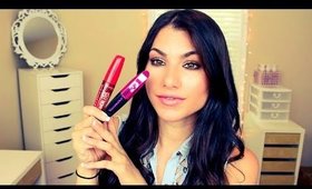 NEW L'Oréal Miss Manga Mascara & Rimmel Rockin' Curves Mascara Review & Demo!