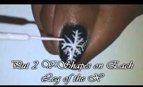 Snowflake Nail Art!